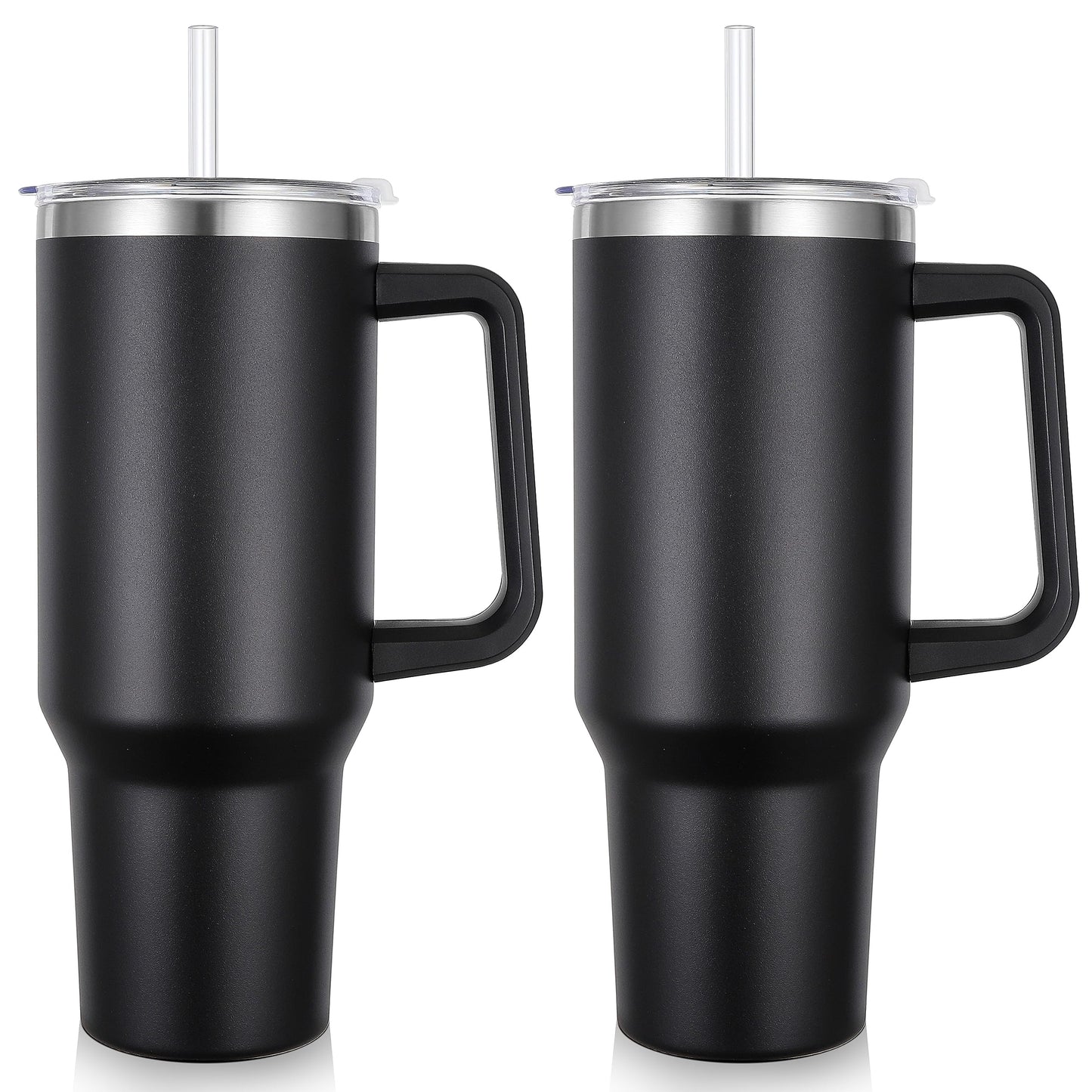 Insulated Tumbler 40oz Stainless Steel Vacuum Cup Thermal Mug for Ice Coffee Travel Car Cup 1200ML - (Random Color)