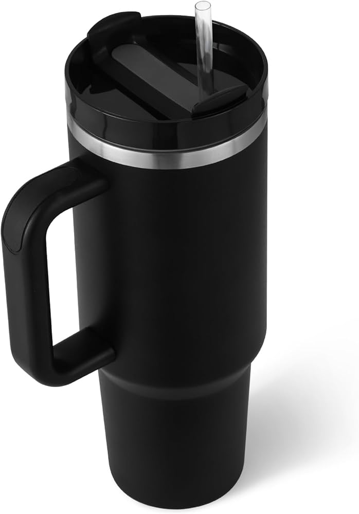 Insulated Tumbler 40oz Stainless Steel Vacuum Cup Thermal Mug for Ice Coffee Travel Car Cup 1200ML - (Random Color)