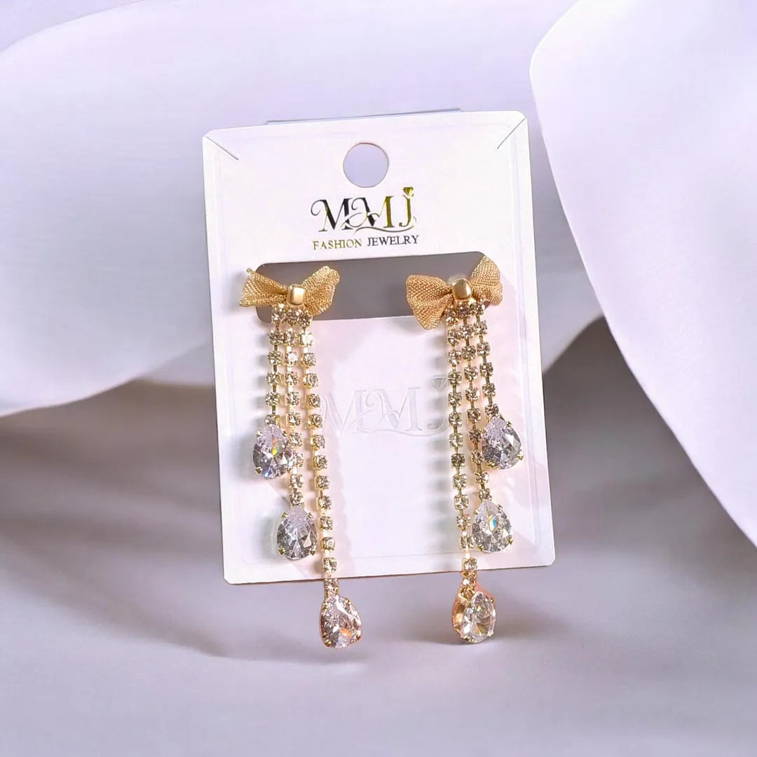 Buy : Women Floral Cotton Lawn 2-Piece Summer Set Medium & Get : Golden Crystal Earrings for Women 2 Pcs