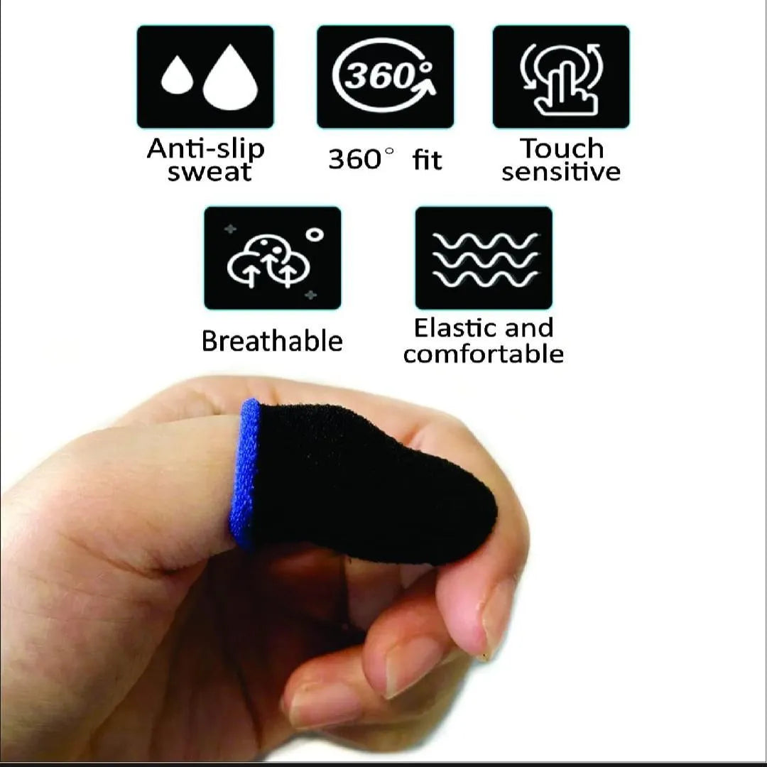 Buy : Amplifying Phone Screen for Gaming & Movies & Get : Mobile Gaming Thumb Sleeves Black Cotton 10 Pack