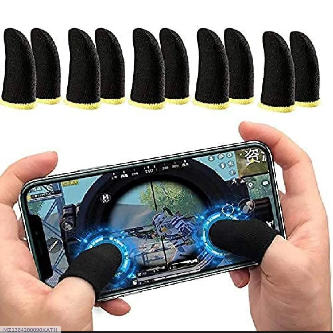 Buy : Amplifying Phone Screen for Gaming & Movies & Get : Mobile Gaming Thumb Sleeves Black Cotton 10 Pack