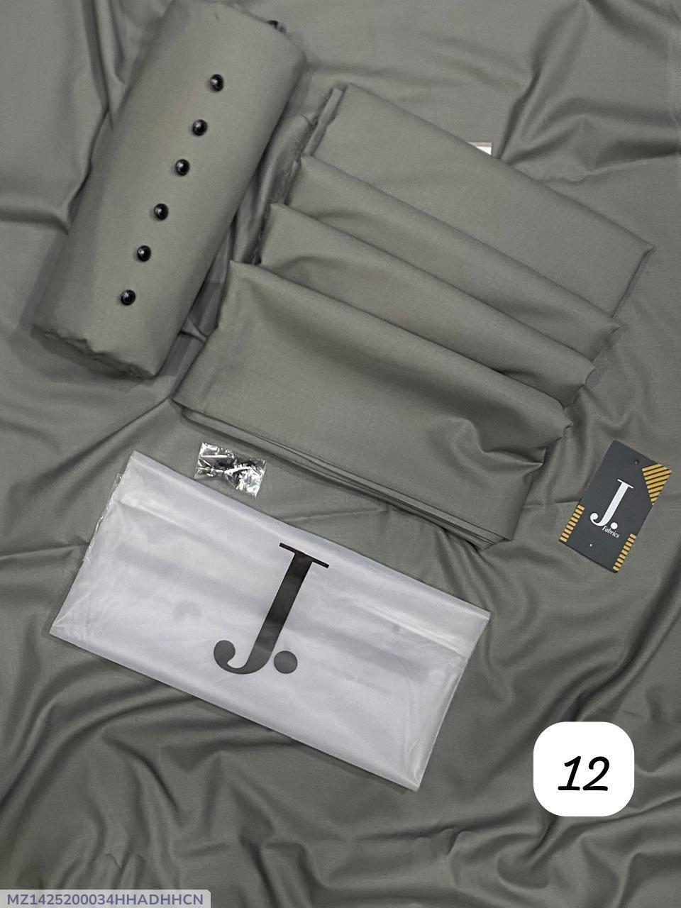 Men's Grey Wash & Wear Plain Suit 4Pcs All Season