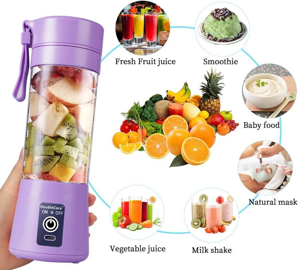 Purple Electric Juicer Blender for Home & Office