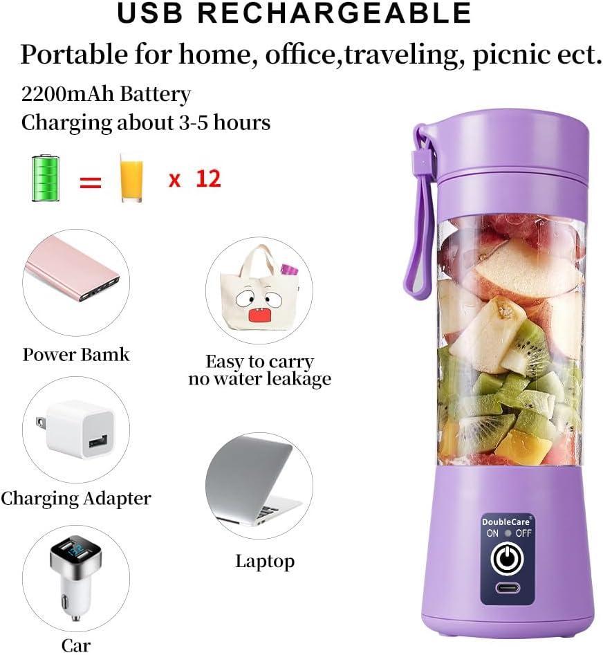 Purple Electric Juicer Blender for Home & Office