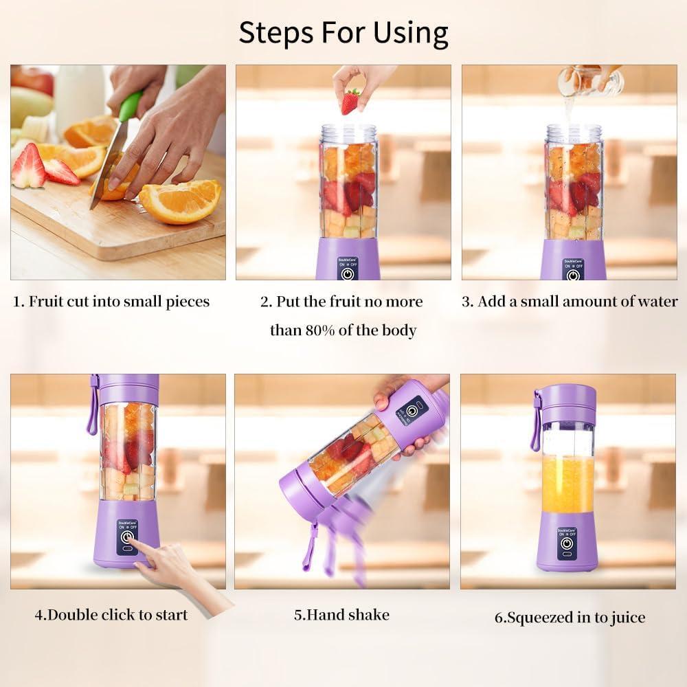Purple Electric Juicer Blender for Home & Office