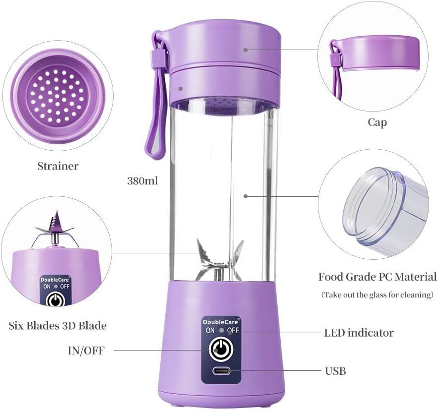 Purple Electric Juicer Blender for Home & Office
