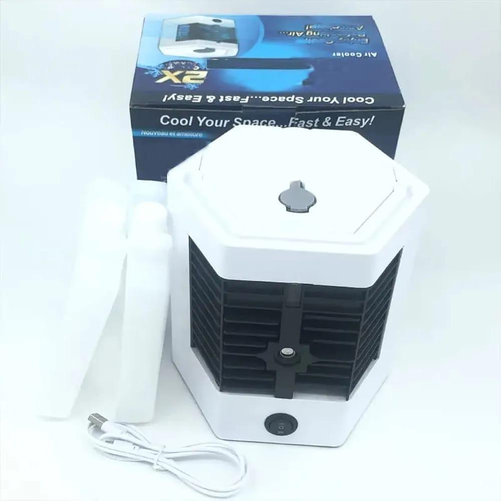 Mini Air Cooler White Portable Quiet Cooling