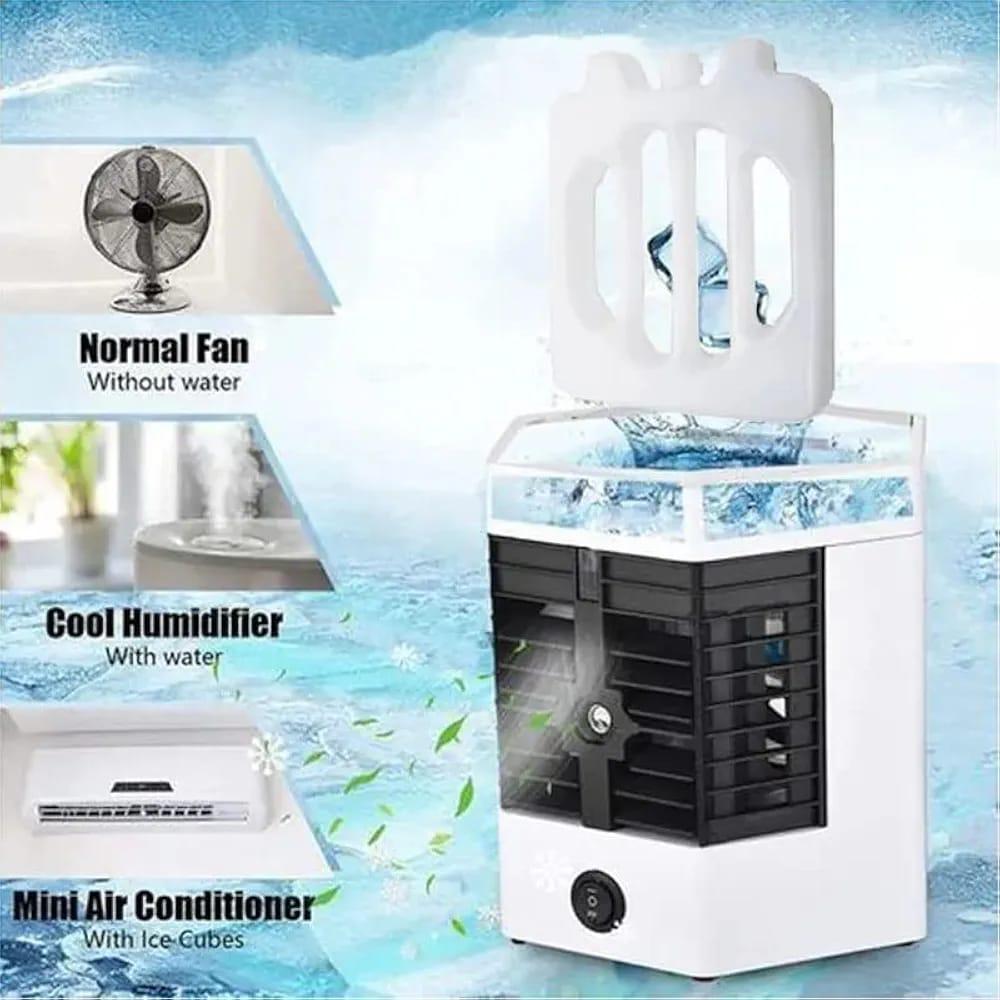 Mini Air Cooler White Portable Quiet Cooling