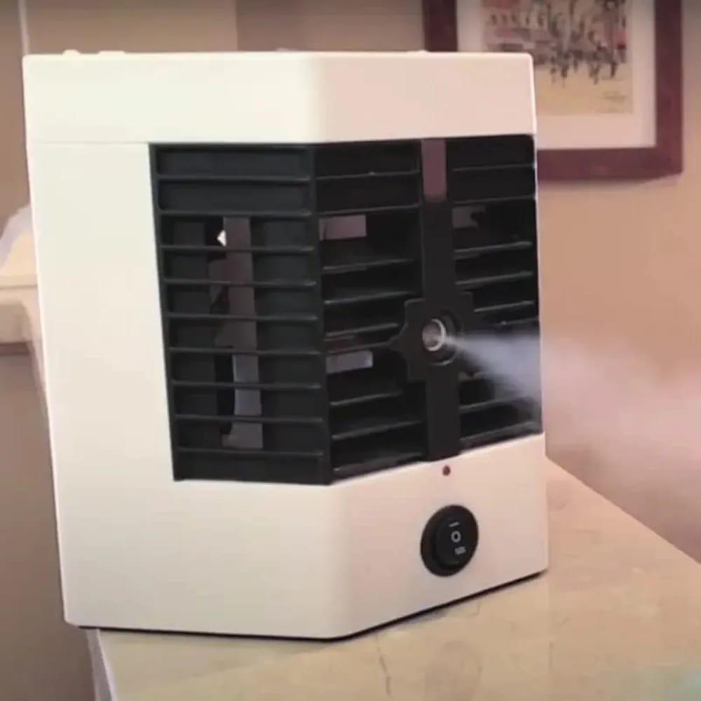 Mini Air Cooler White Portable Quiet Cooling