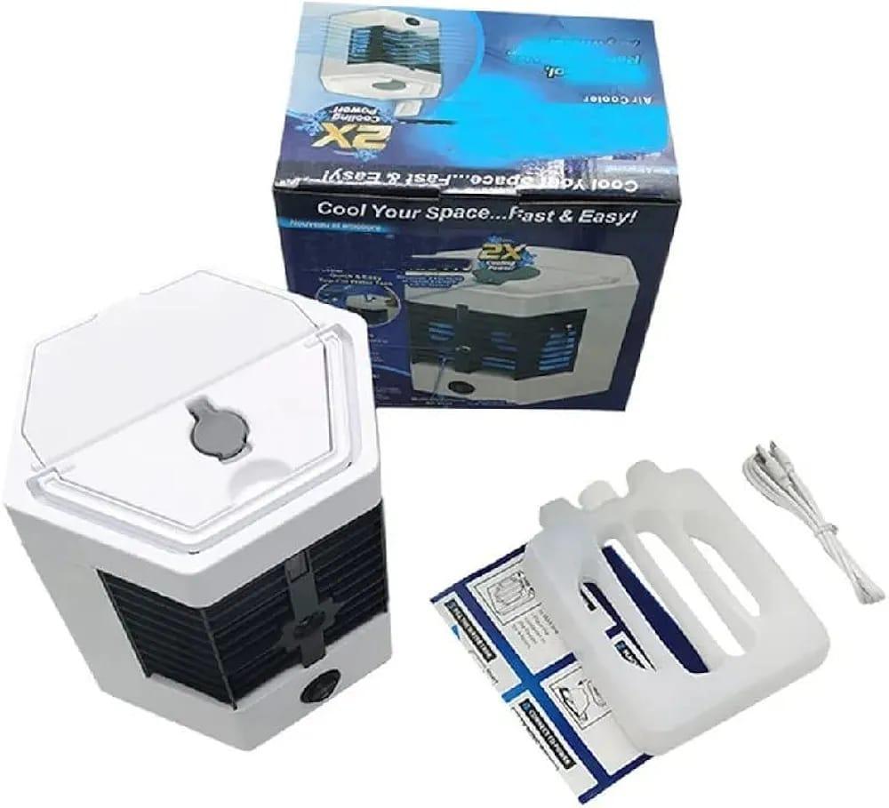 Mini Air Cooler White Portable Quiet Cooling