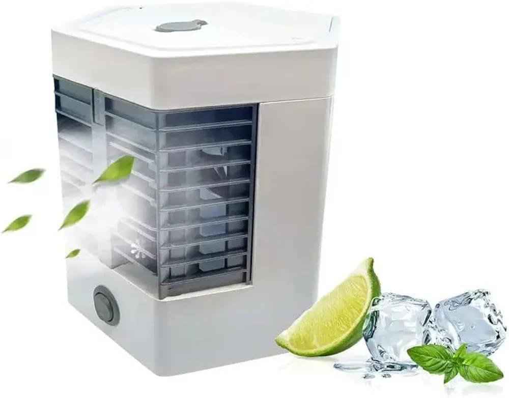 Mini Air Cooler White Portable Quiet Cooling