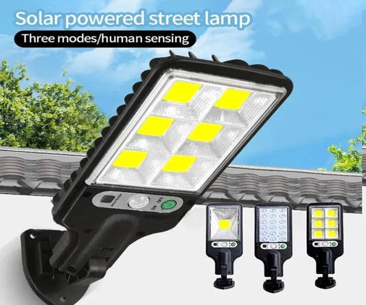 Solar Street Lamp Motion Sensor Black ABS 3 Modes