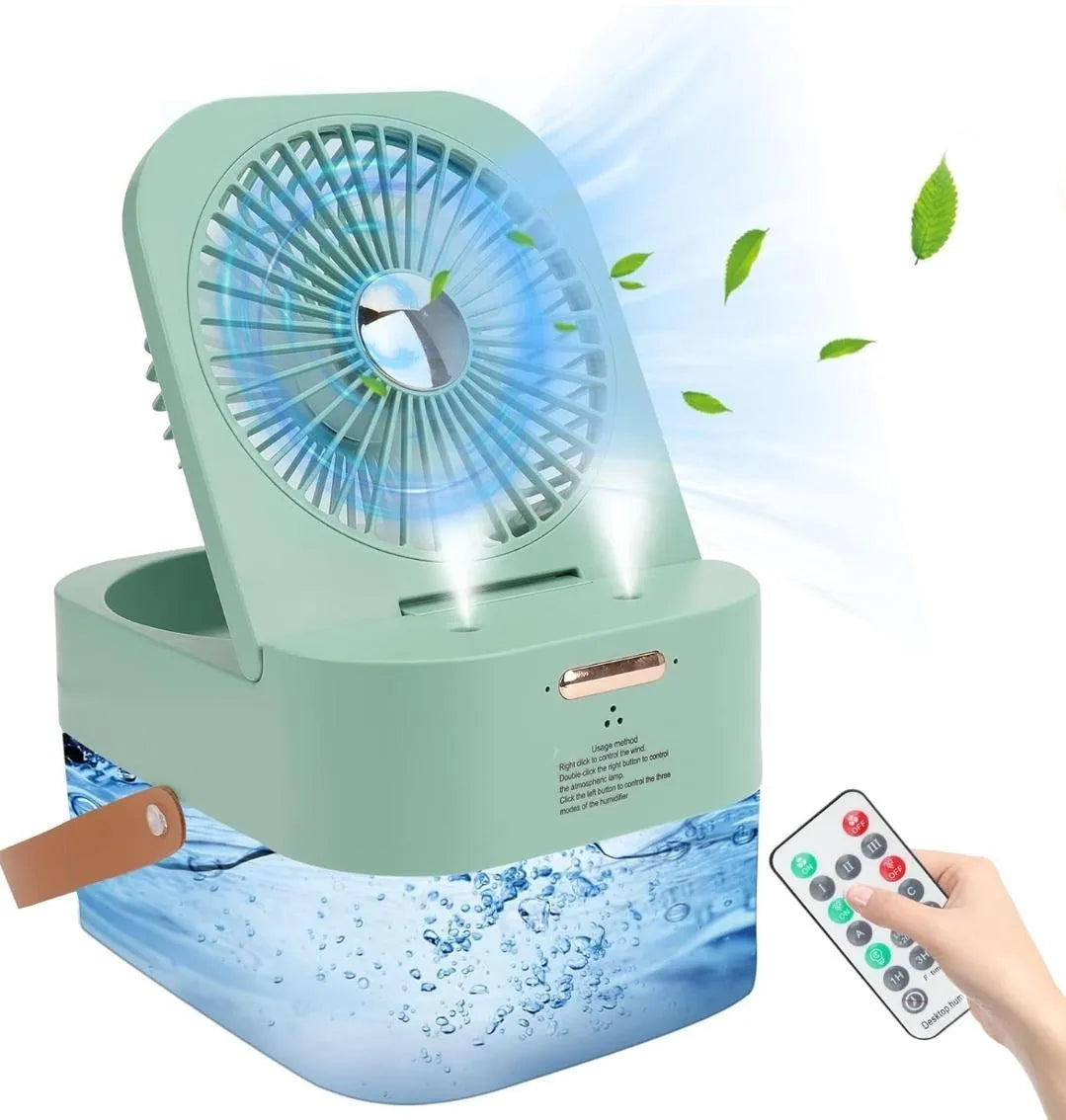 Desk Fan with Mist & Remote Control