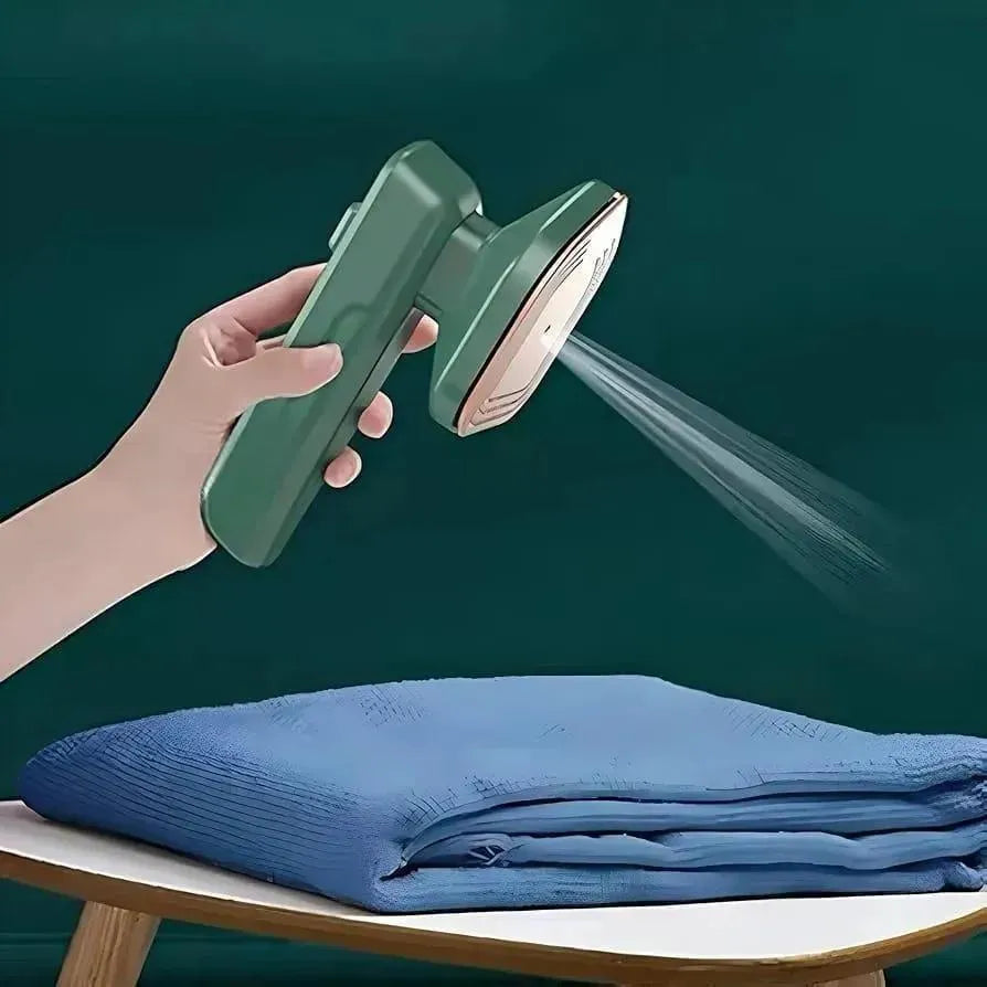 Portable Hand Steam Iron Green Stainless Steel