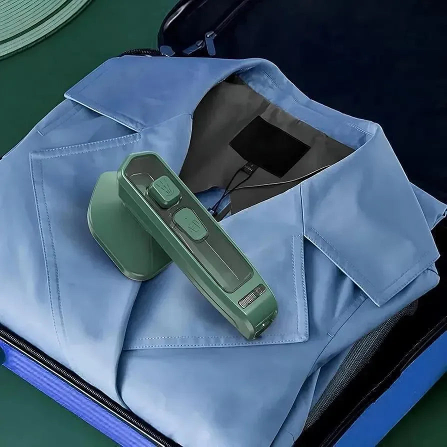 Portable Hand Steam Iron Green Stainless Steel