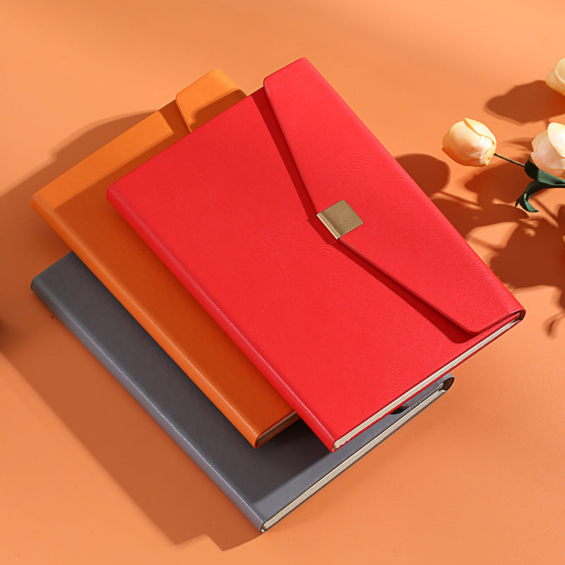 Chinese Red A5 Business Gift Notebook Set with Pen