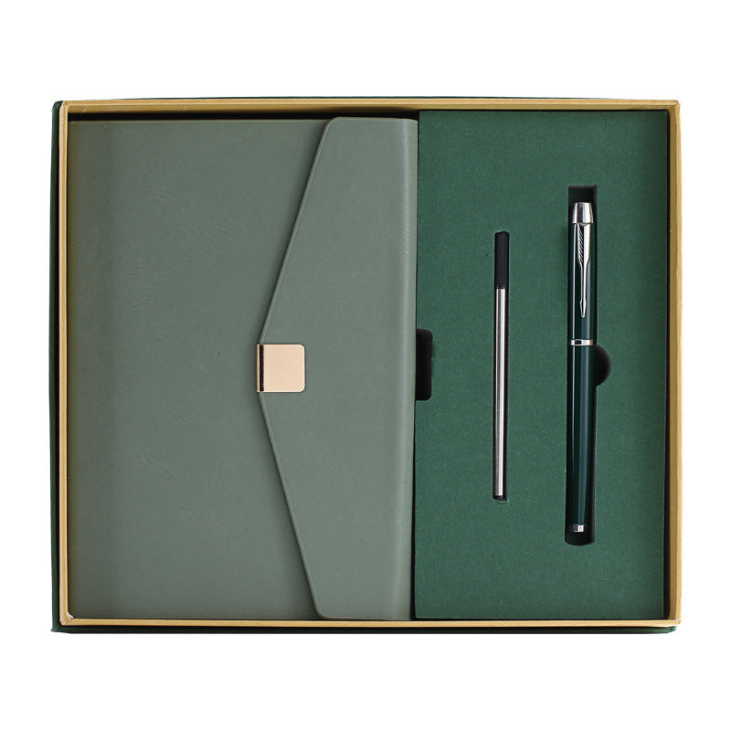 Chinese Red A5 Business Gift Notebook Set with Pen