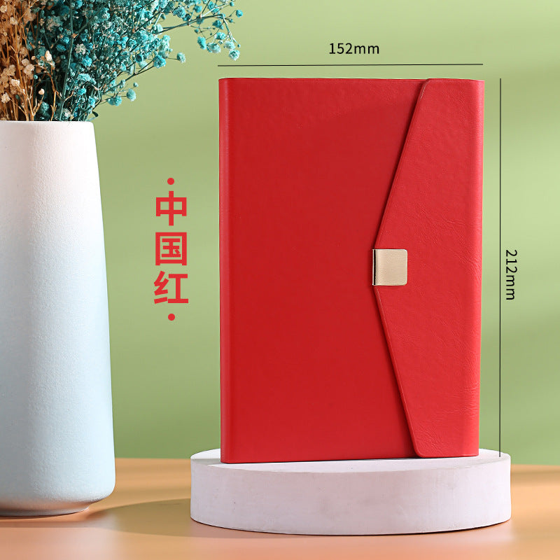 Chinese Red A5 Business Gift Notebook Set with Pen