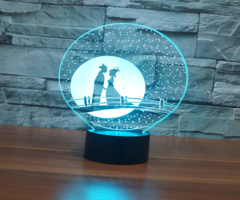 3D LED Sleep Light Black with Multi Models