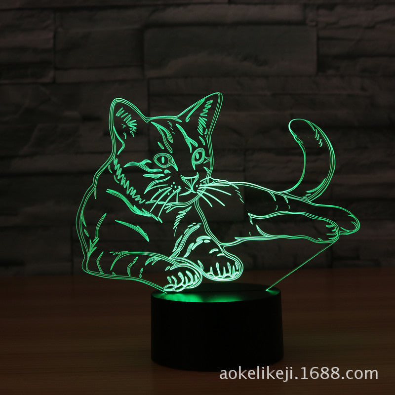 3D LED Sleep Light Black with Multi Models