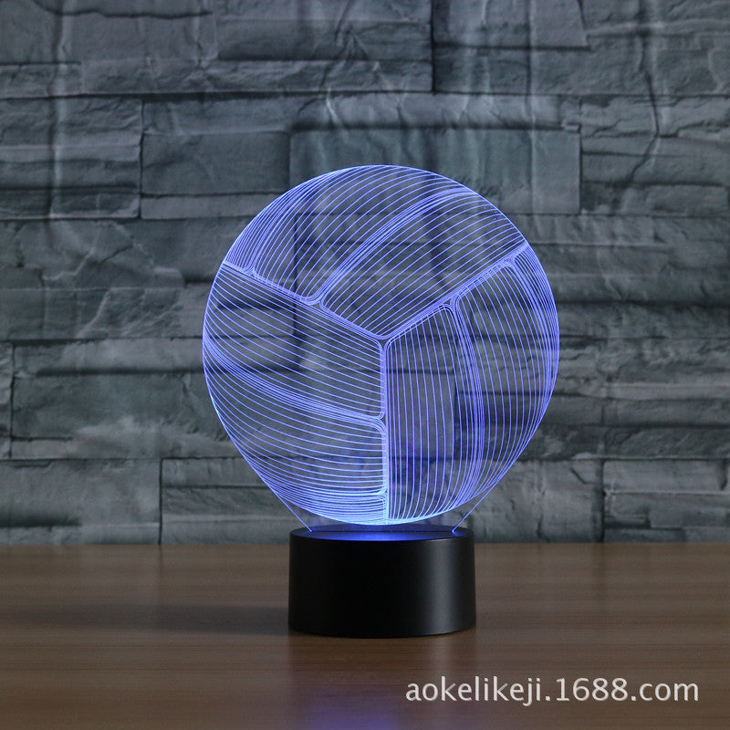 3D LED Sleep Light Black with Multi Models