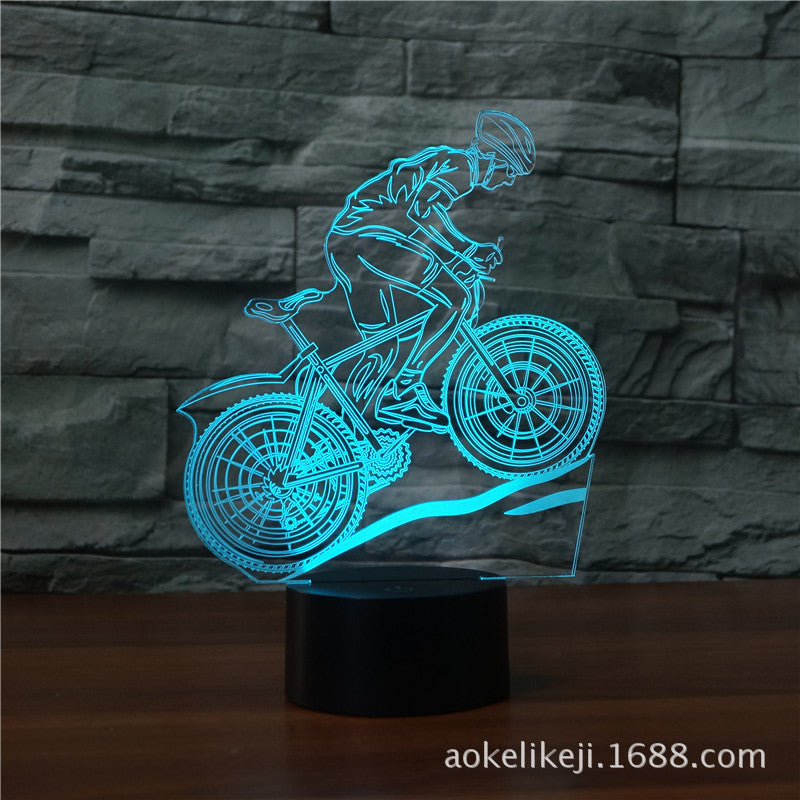 3D LED Sleep Light Black with Multi Models