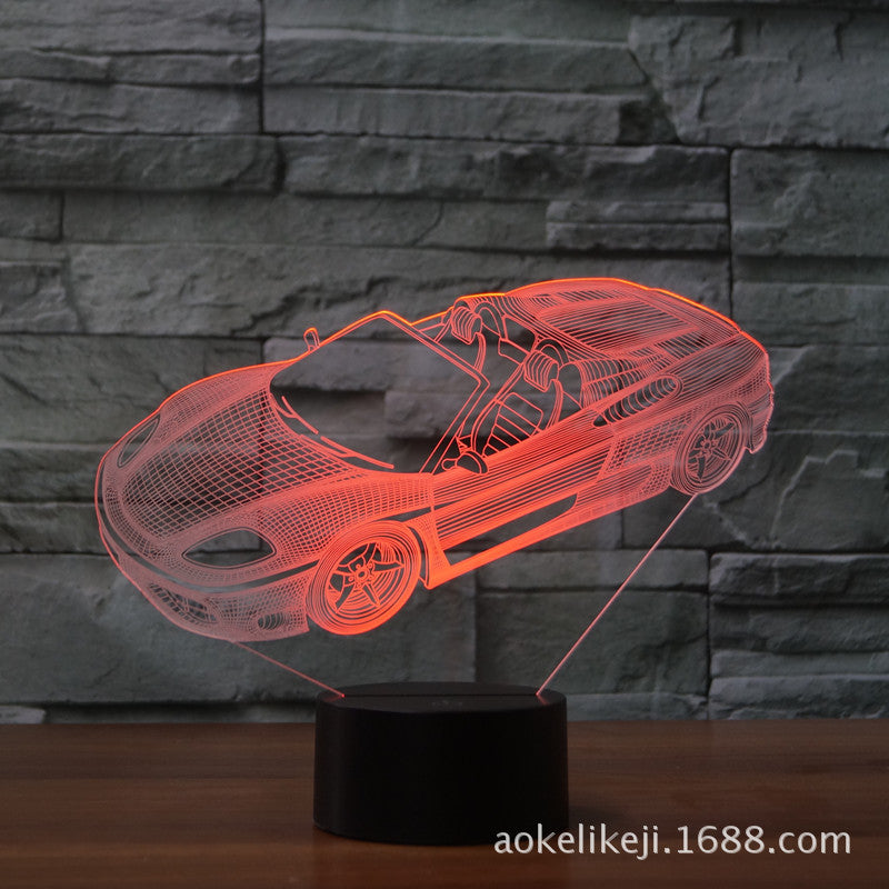 3D LED Sleep Light Black with Multi Models