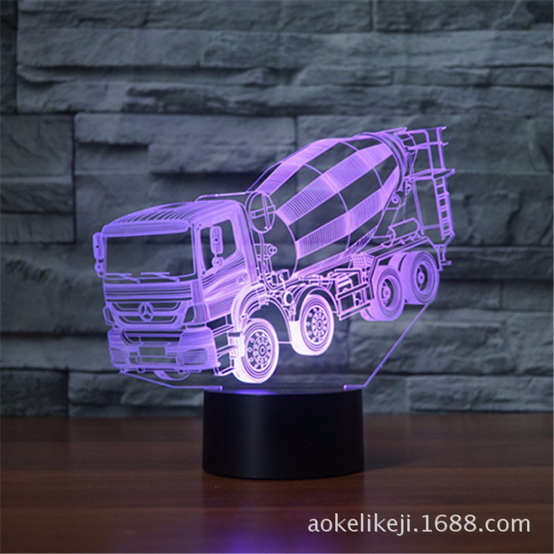 3D LED Sleep Light Black with Multi Models