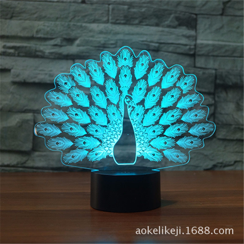 3D LED Sleep Light Black with Multi Models