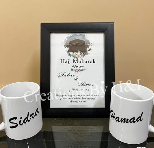 Customized White Mug & Photo Frame (8x12) | Personalized Gift for Birthday, Anniversary & Special Occasions