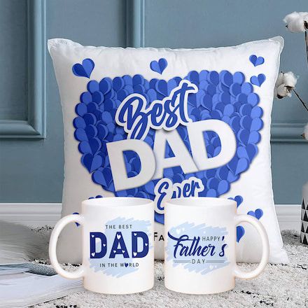 Father’s Day 2026 Special Gift Set – Customized Cushion & Mug 2 in 1 Deal | Happy Father’s Day Gift Combo (21 June 2026)