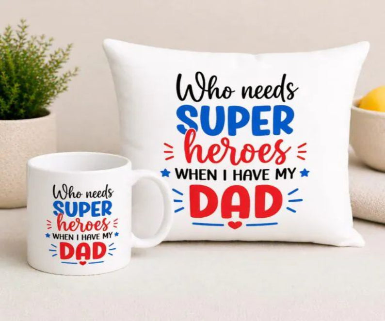 Father’s Day 2026 Special Gift Set – Customized Cushion & Mug 2 in 1 Deal | Happy Father’s Day Gift Combo (21 June 2026)