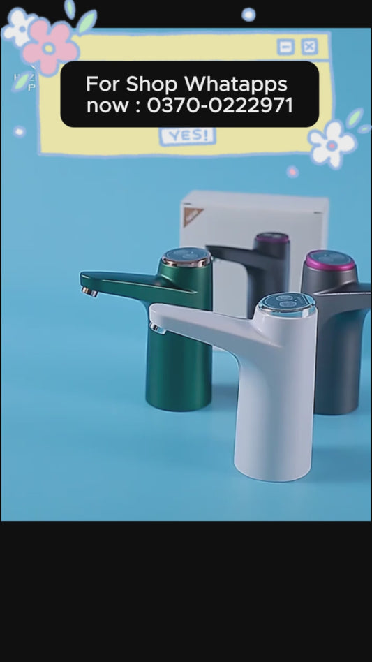 Touch Intelligent Electric Water Pump – Rechargeable Automatic Dispenser For Bottled Water With One -Touch Operation (Random Color)
